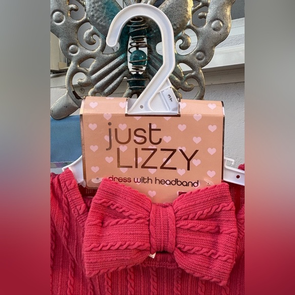 Pink Long-Sleeve Tulle Dress with Bow - Picture 3 of 3